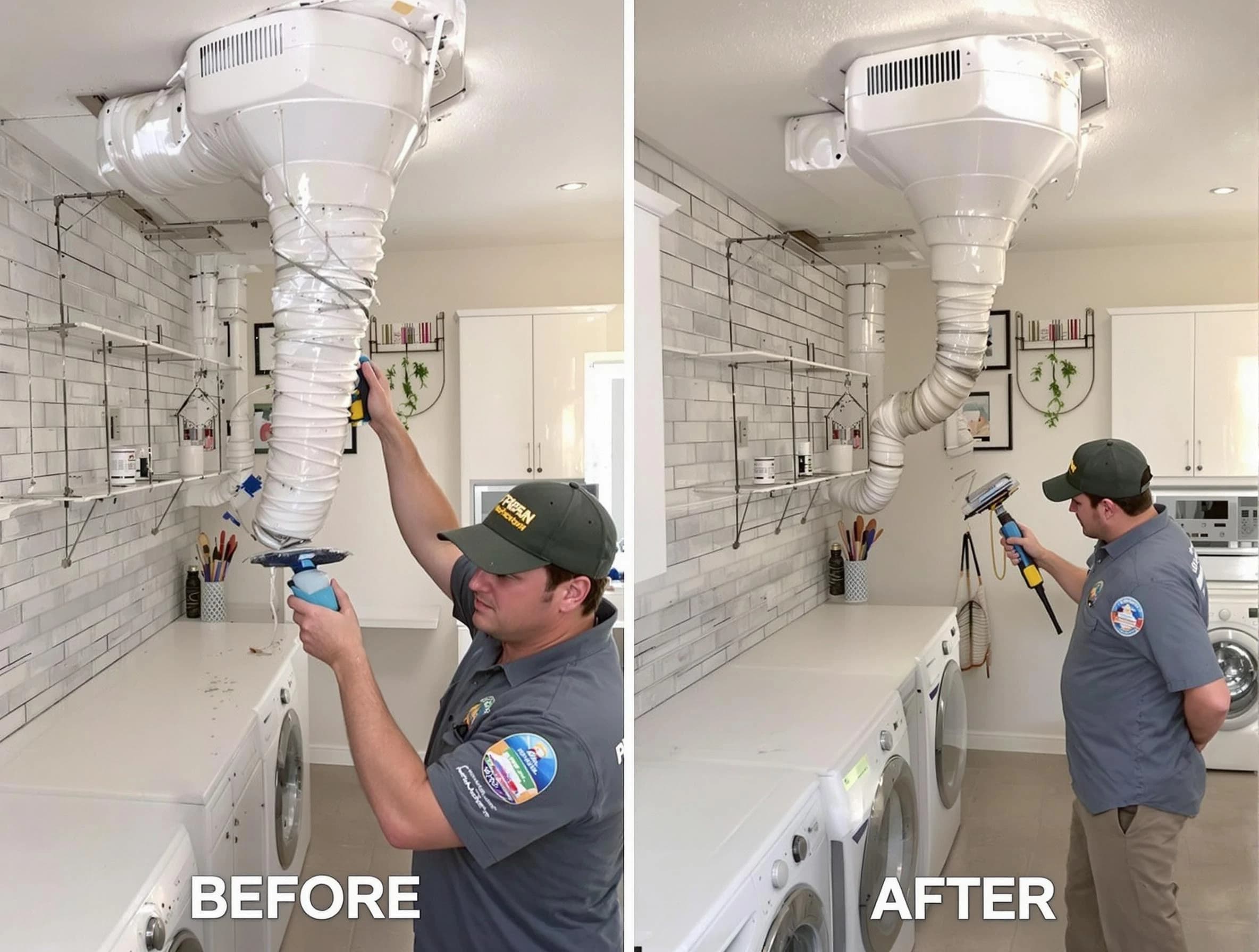 Professional dryer exhaust vent cleaning by Pell City Dryer Vent Cleaning in Pell City