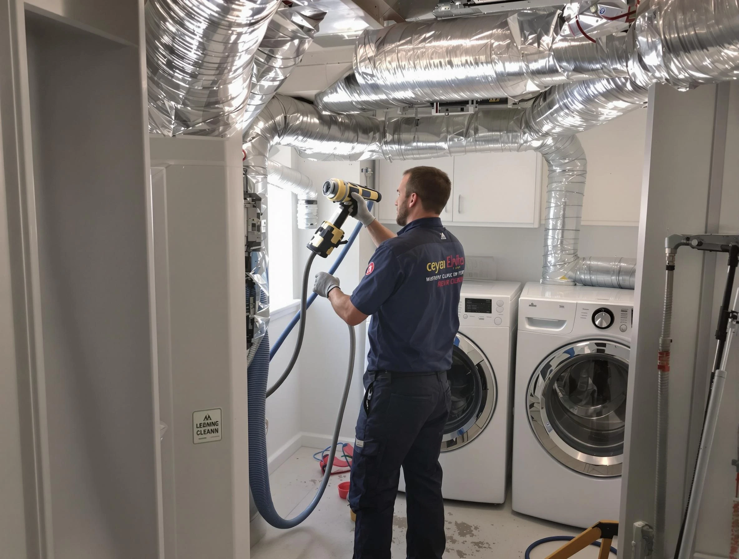 Pell City Dryer Vent Cleaning specialist using advanced equipment for thorough duct cleaning in Pell City